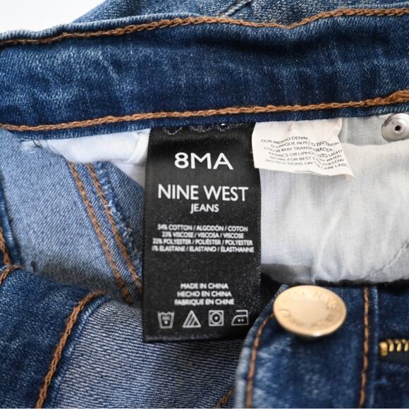 Nine West Womens 8 Alec Slim Boyfriend Ankle Jeans - Picture 11 of 11